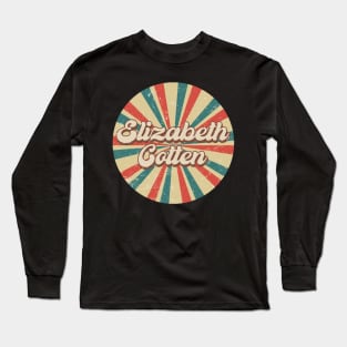 Circle Design Elizabeth Proud Name Birthday 70s 80s 90s Styles Long Sleeve T-Shirt